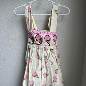 Lil Cactus Smocked Ice Cream Dress with Adjustable Straps